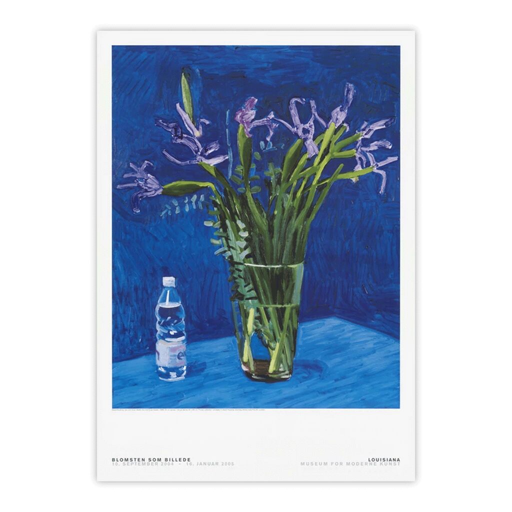 IRIS WITH EVIAN BOTTLE, image 1