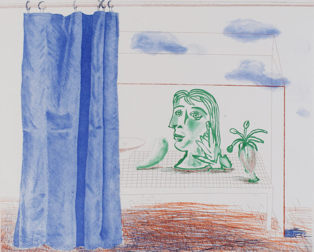 David Hockney, What is this Picasso, from: The Blue Guitar, 1976