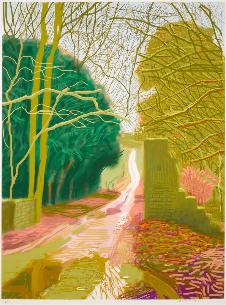 David Hockney, The Arrival of Spring in Woldgate, East Yorkshire in 2011 (twenty eleven) - 29 January, 2011