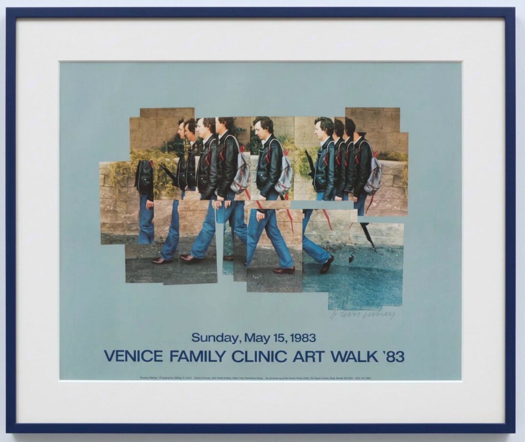 David Hockney, David Hockney - Gregory Walking poster - Hand Signed Deluxe Edition, 1983