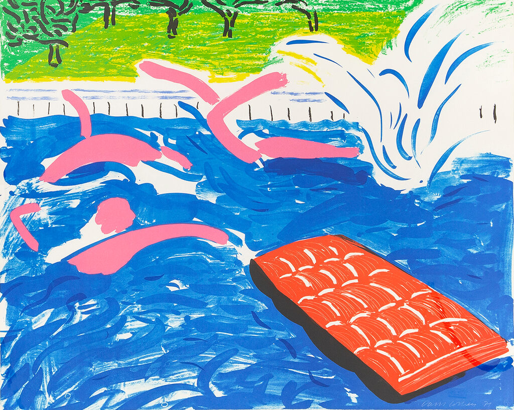 David Hockney, Afternoon Swimming, 1979