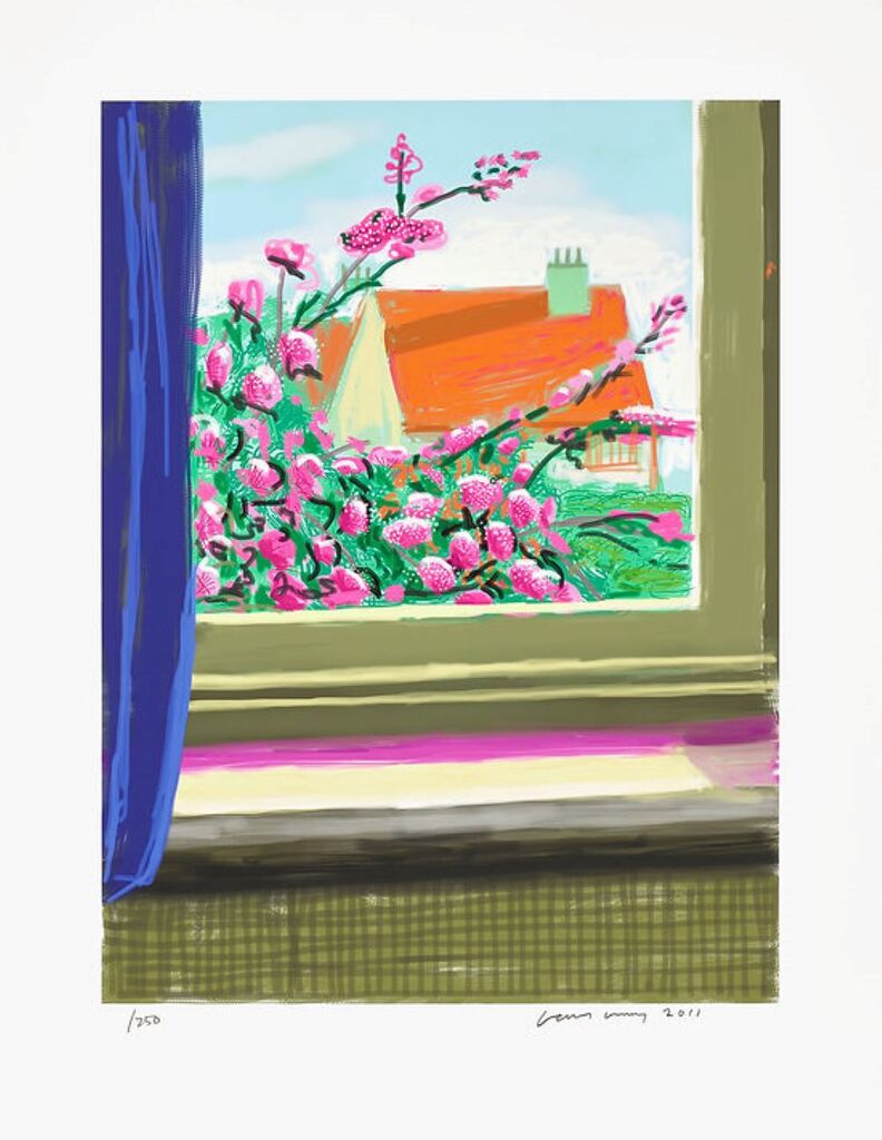 David Hockney, David Hockney No 778 iPad Drawing from My Window, 2019