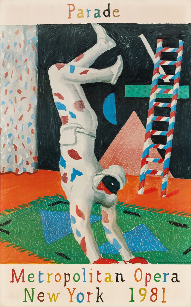 David Hockney, Metropolitan Opera New York 1981 Parade Poster
