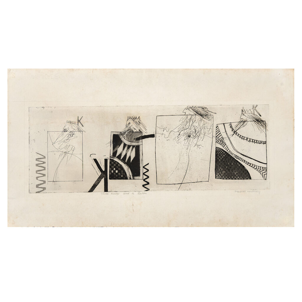 David Hockney, Three Kings and a Queen, 1961