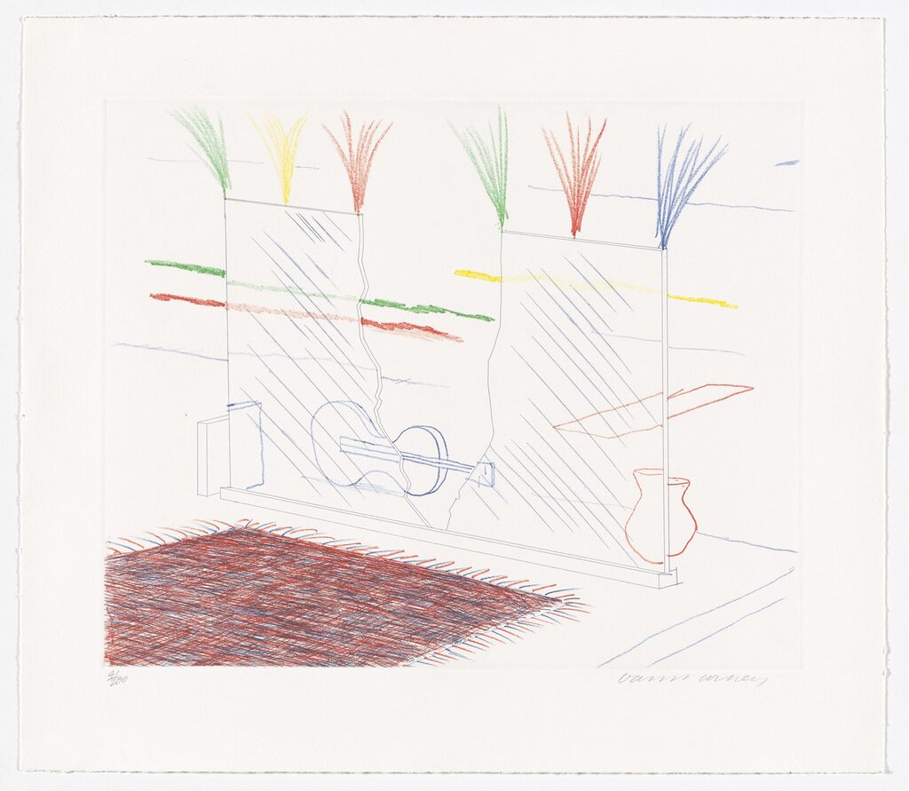 David Hockney, On It May Stay His Eye, 1976-1977