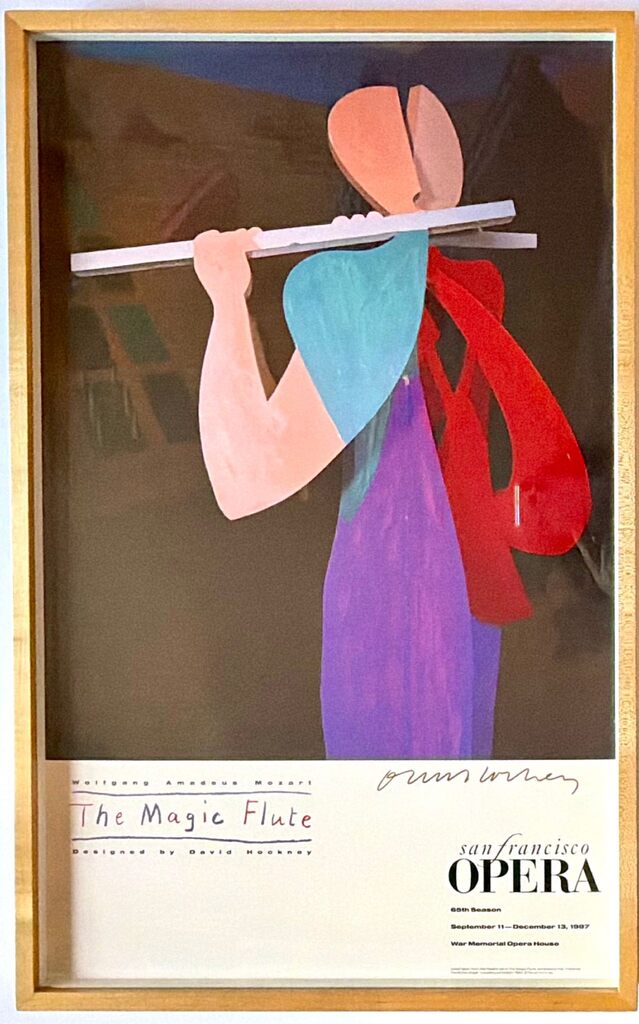 David Hockney, David Hockney - The Magic Flute (HAND SIGNED), from the Estate of Don Cribb, 1987