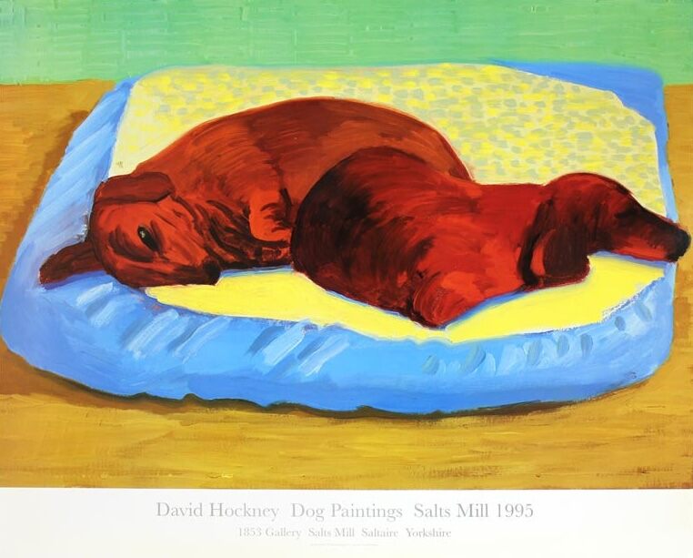 David Hockney, Dog 43, 1995