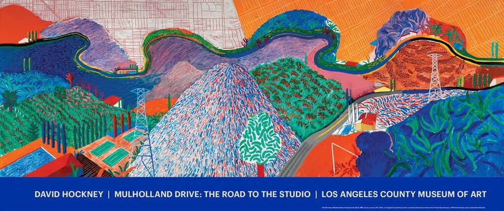 David Hockney, Mulholland Drive: The Road to the Studio (1980), 1980