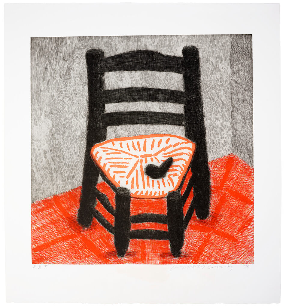 David Hockney, Van Gogh Chair (Black), 1998
