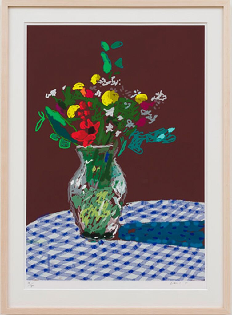 David Hockney, 13th February 2021, Flower on Glass Vase, 2021