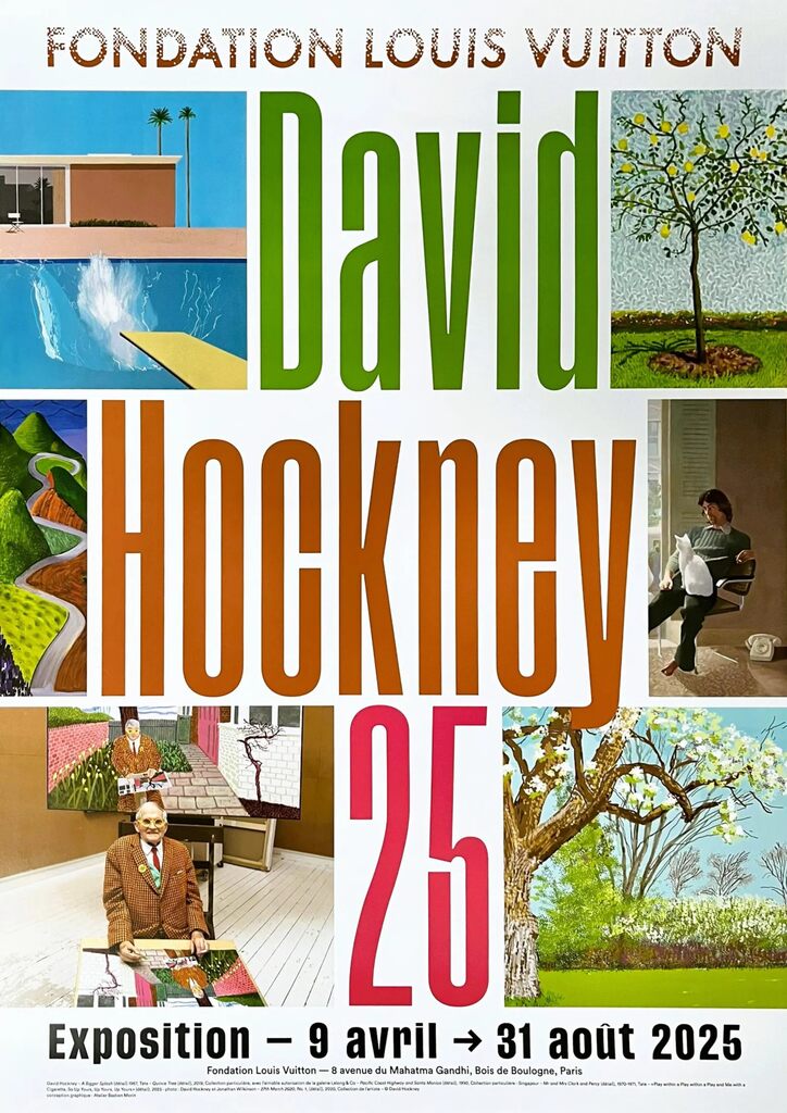 David Hockney, David Hockney 25 Exhibition Louis Vuitton Foundation Poster, 2025