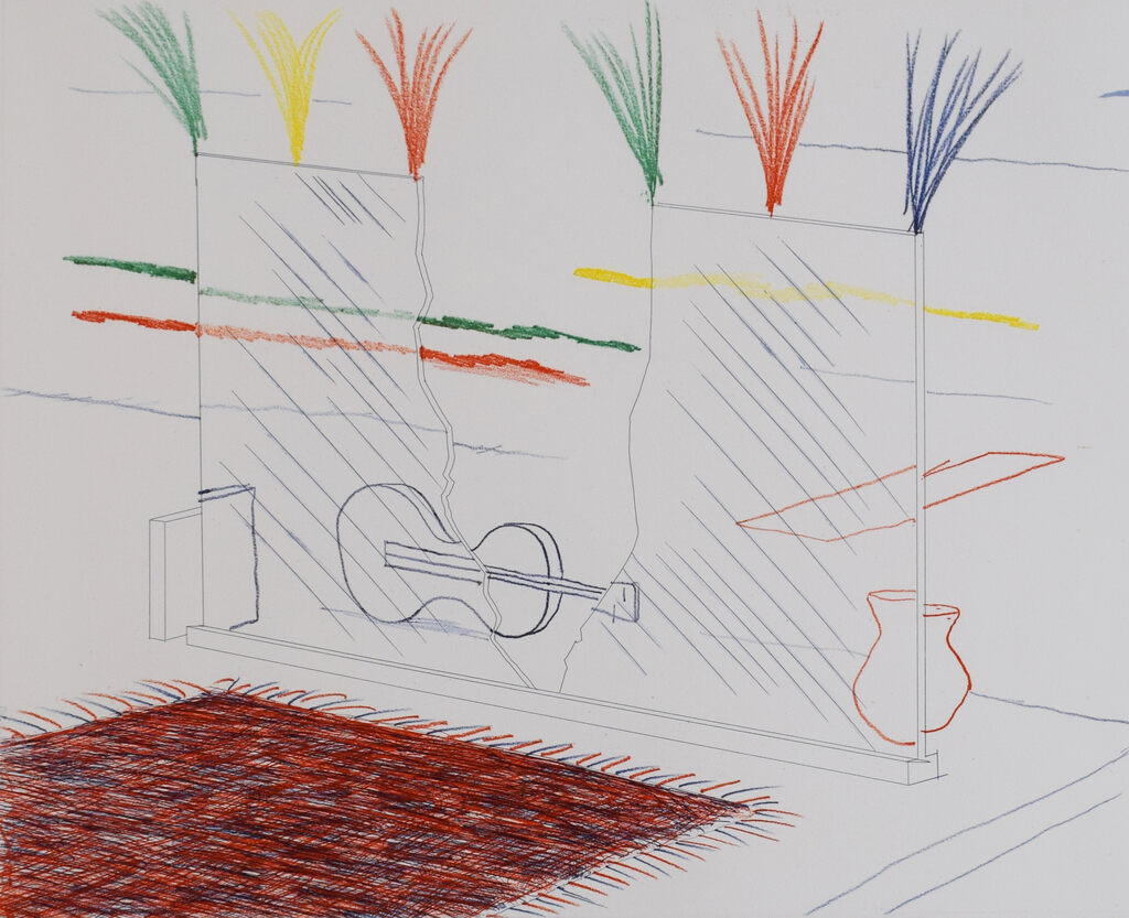 David Hockney, On it May Stay its Eye, from: The Blue Guitar, 1976