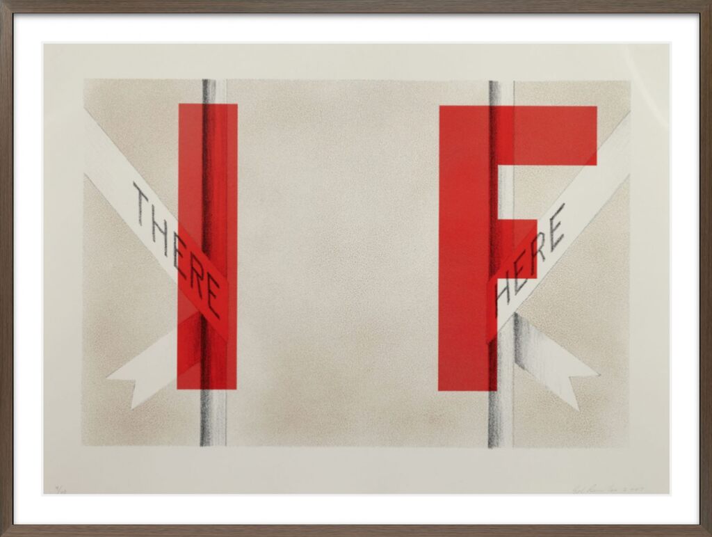 Ed Ruscha, There and Here (State 2), 2007