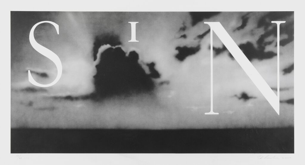 Ed Ruscha, Sin / Without, 2002