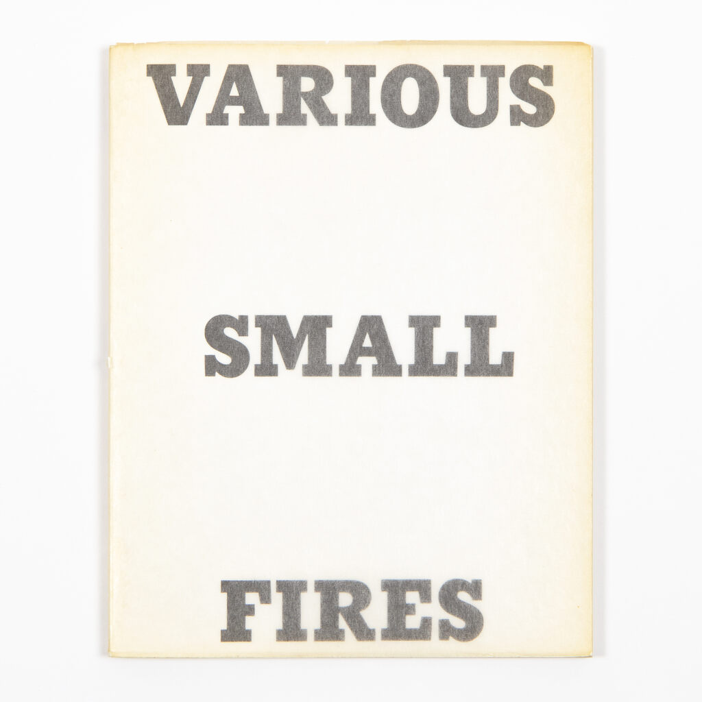 Ed Ruscha, Various Small Fires and Milk, 1964/1970