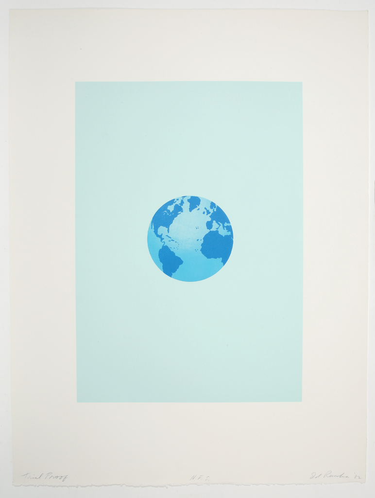Ed Ruscha, The World and its Surroundings, 1982