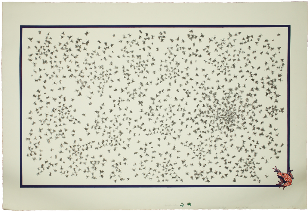 Ed Ruscha, With Ken Price, Flies & Frog, 1969