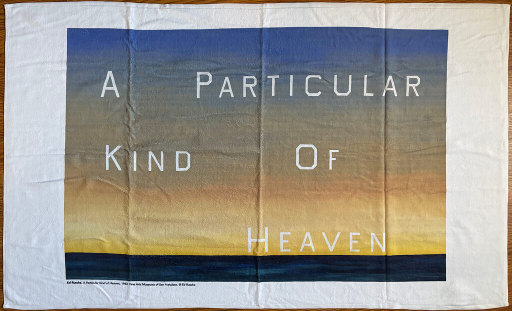 Ed Ruscha, A Particular Kind of Heaven towel, ca. 2000