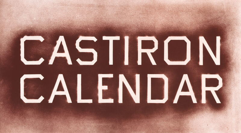 Ed Ruscha, Castiron Calendar, 2023