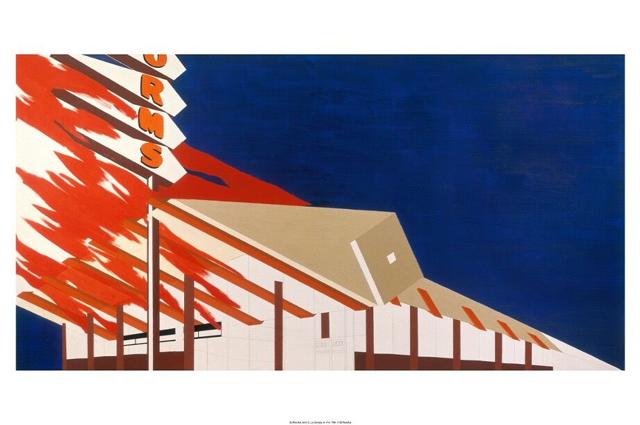 Ed Ruscha, Norm's, La Cienega, On Fire (1964) Poster, 2025