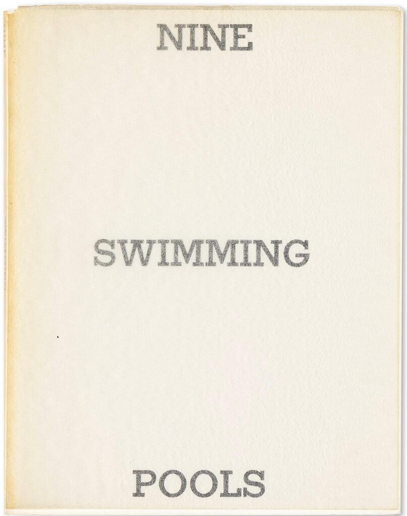 Ed Ruscha, Ed Ruscha Nine Swimming Pools and a Broken Glass 1968 (1st edition), 1968