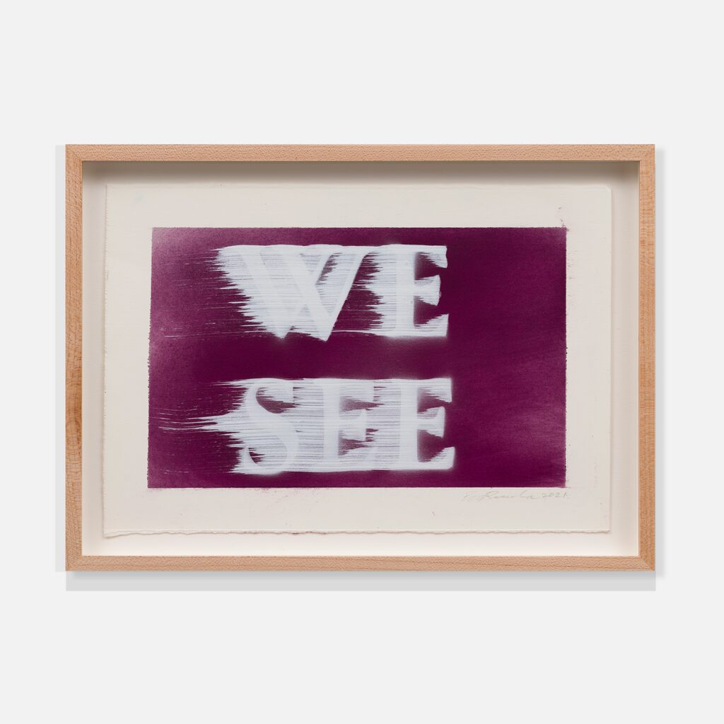 Ed Ruscha, We See, 2021