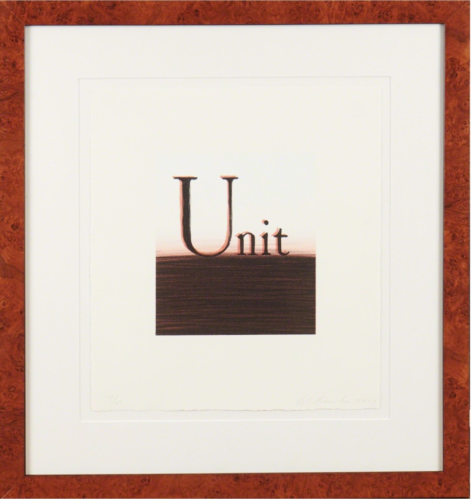 Ed Ruscha, Unit, 2004