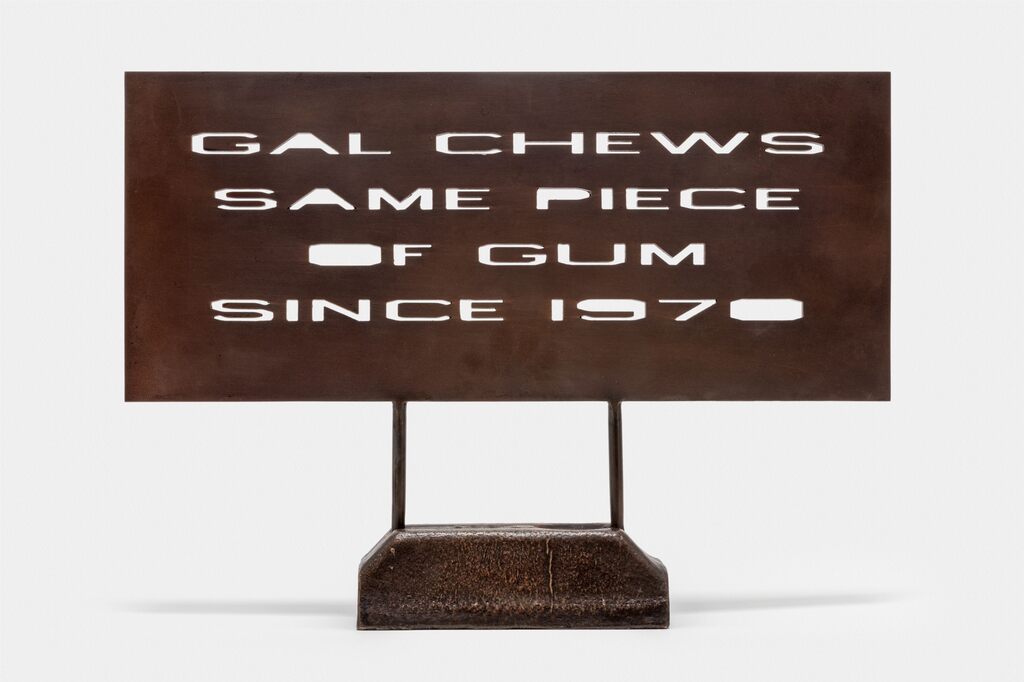 Ed Ruscha, Gal Chews Gum, 2019-2020