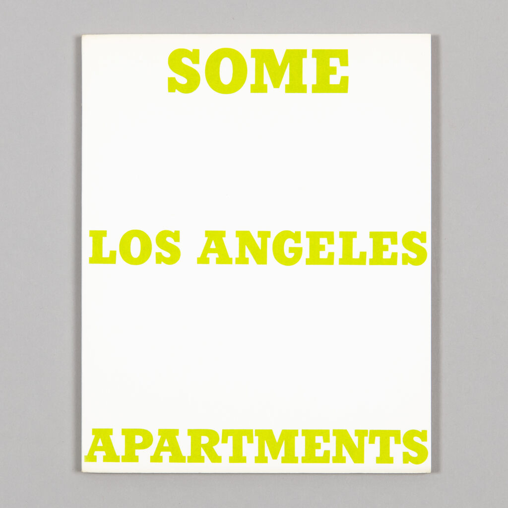 Ed Ruscha, Some Los Angeles Apartments, 1965/1970
