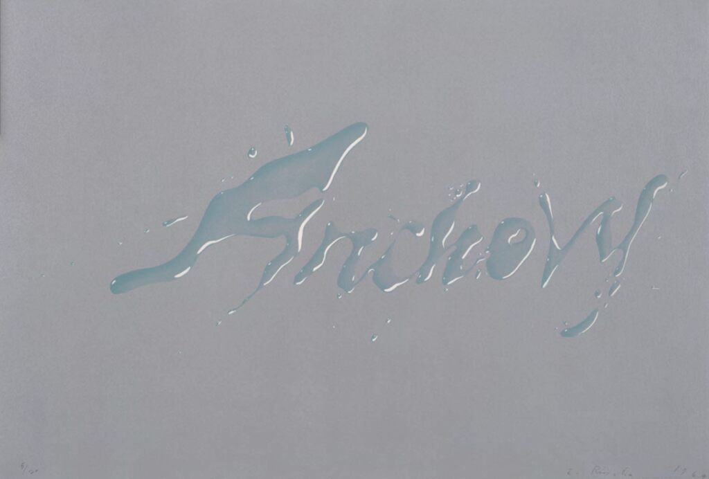 Ed Ruscha, Anchovy, 1969