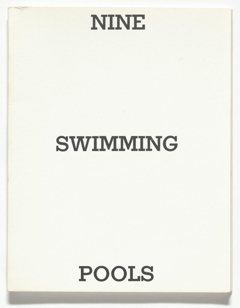 Ed Ruscha, Nine Swimming Pools, 1968/1976