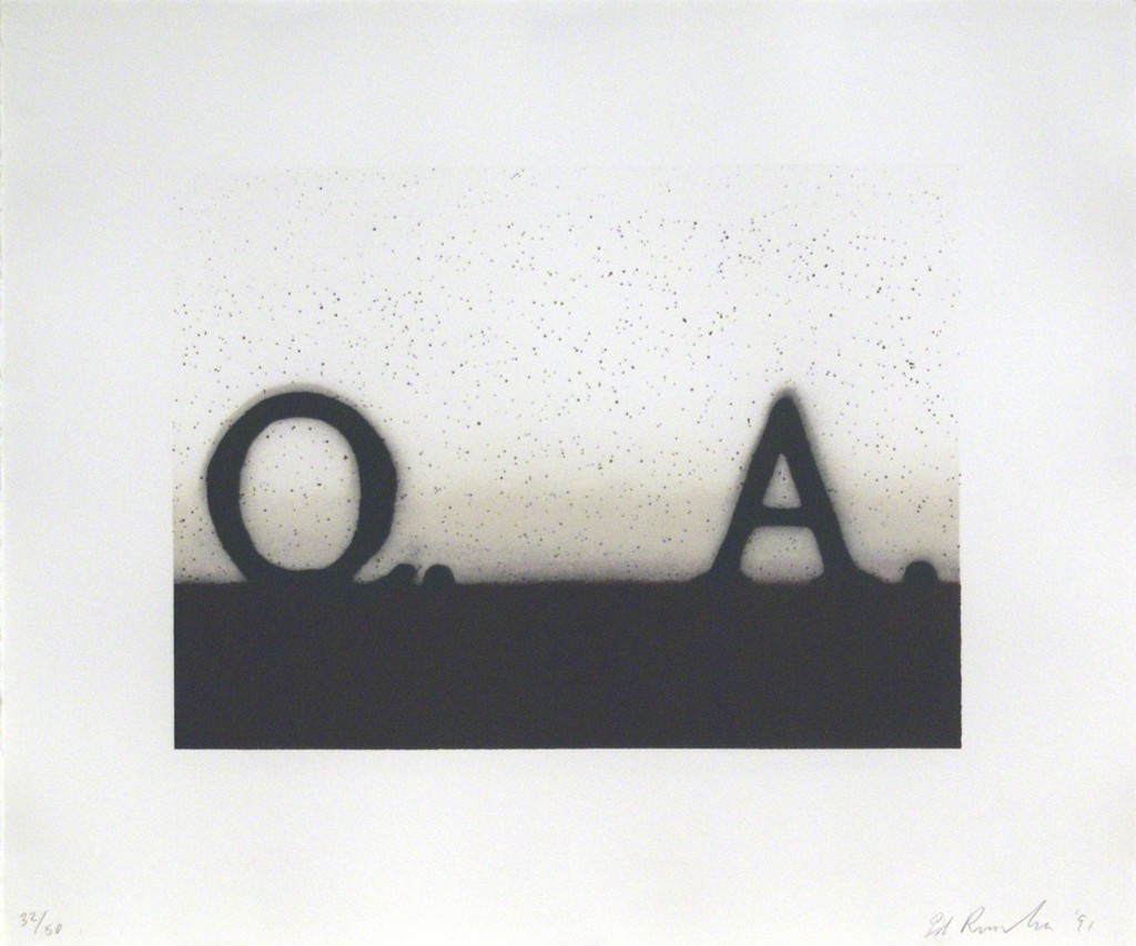 Ed Ruscha, Question & Answer, 1991
