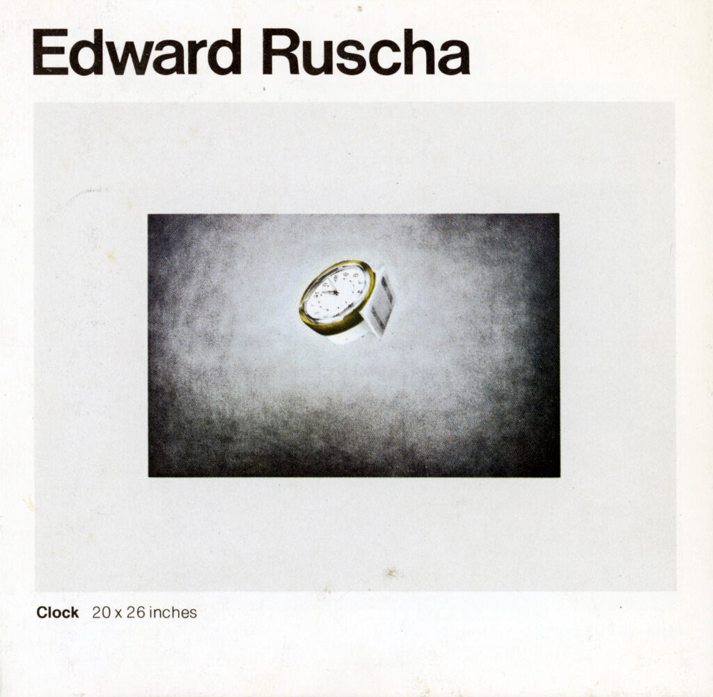 Ed Ruscha, Ed Ruscha Domestic Tranquility 1974 (announcement), 1974