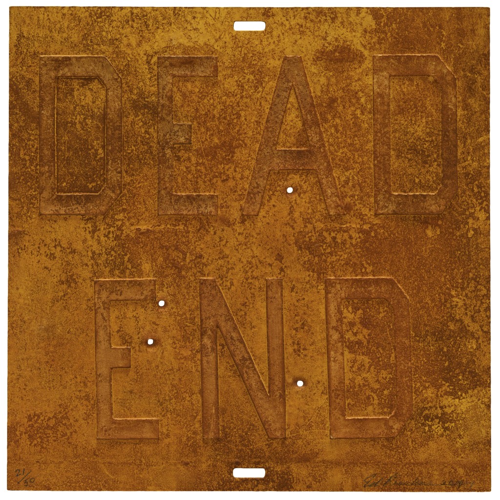 Ed Ruscha, RUSTY SIGNS / Dead End 2, 2014