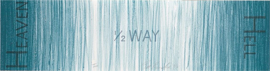 Ed Ruscha, Untitled (Hell 1/2 Way Heaven), 1988