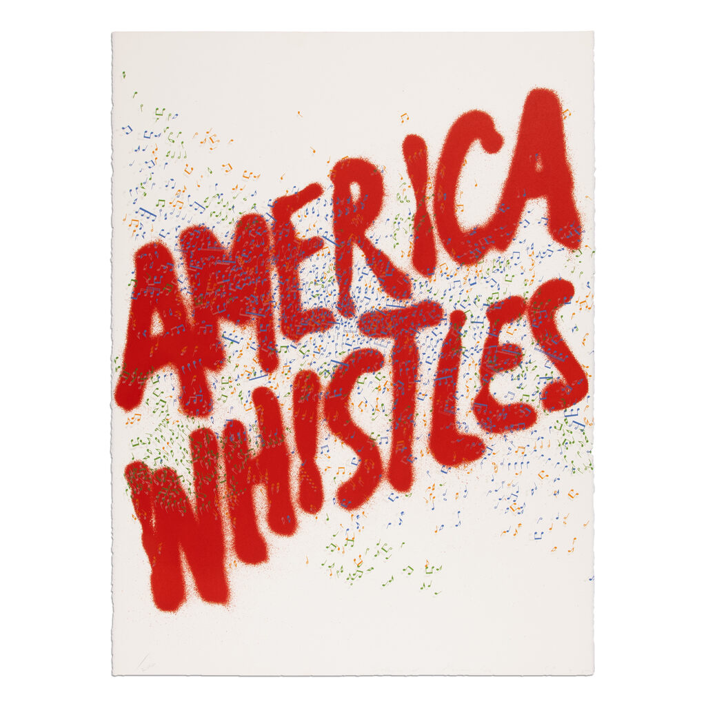 Ed Ruscha, America Whistles, 1975