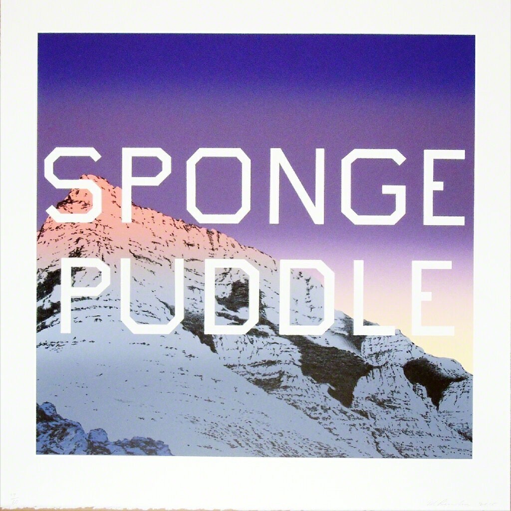 Ed Ruscha, Sponge Puddle, 2015