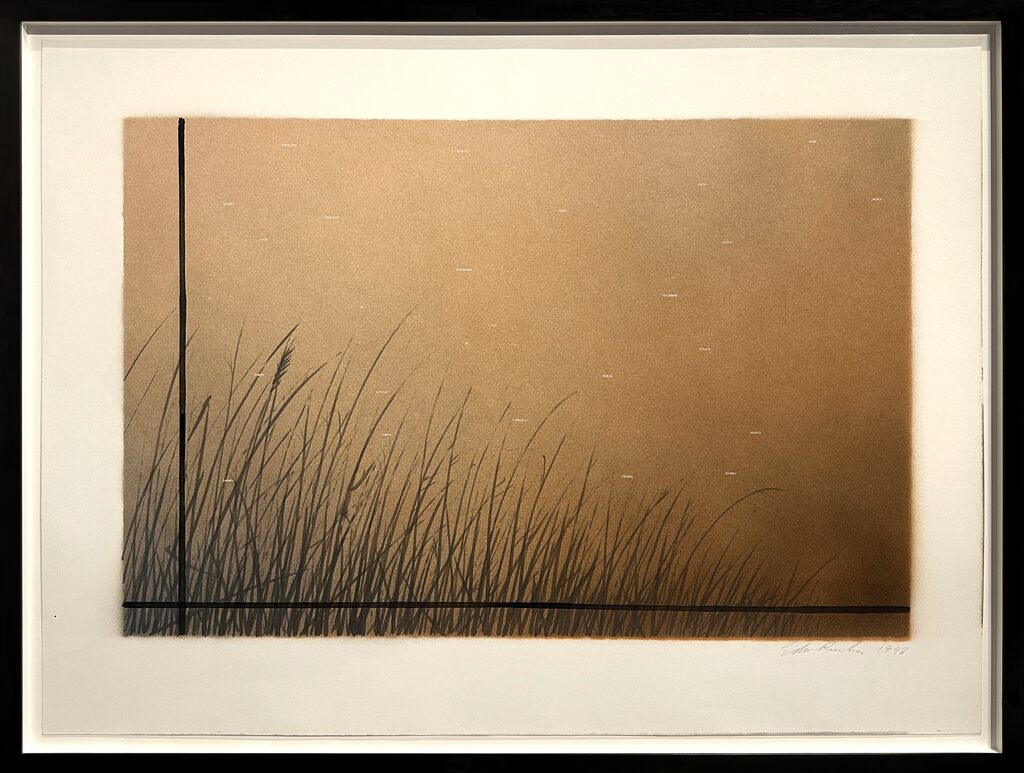 Ed Ruscha, Drivers with Two Streets, 1998