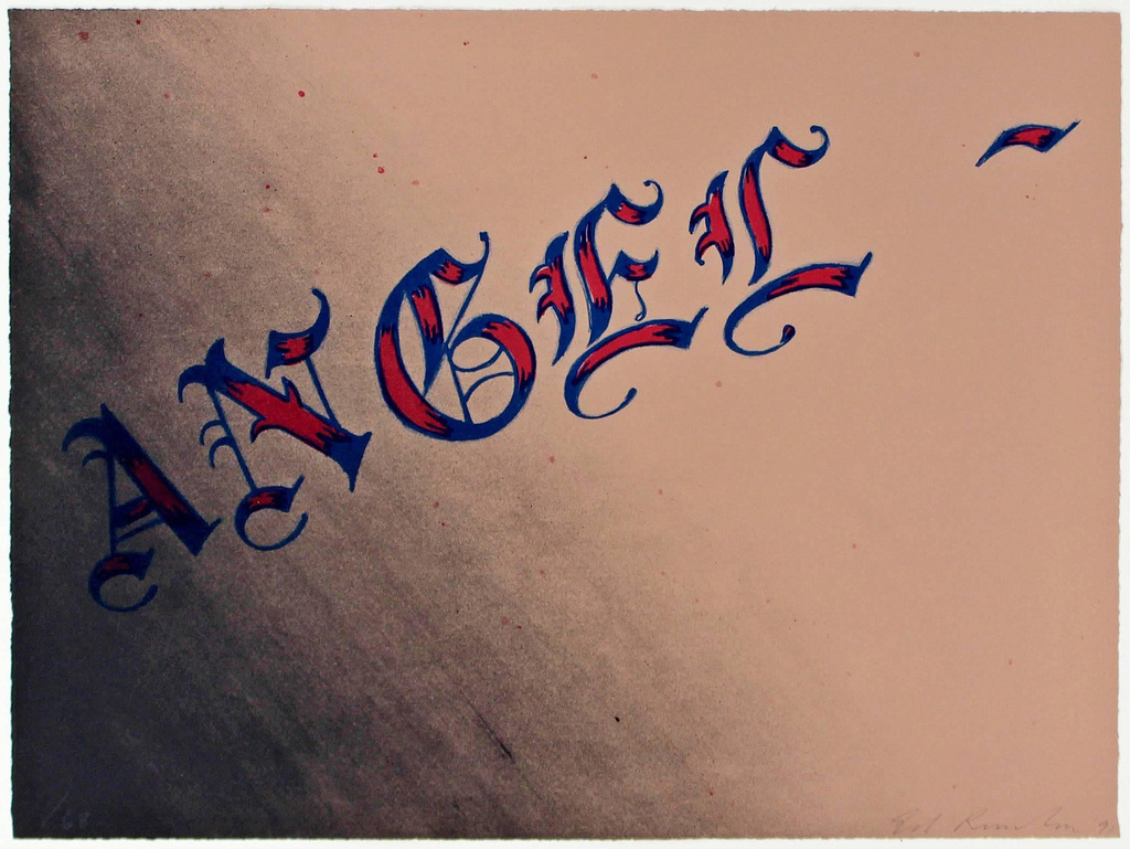 Ed Ruscha, Angel, 1991