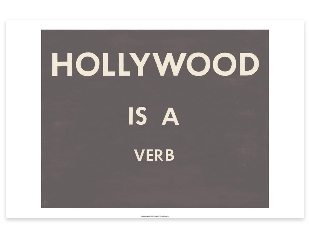 Ed Ruscha, Hollywood is a Verb, 2012