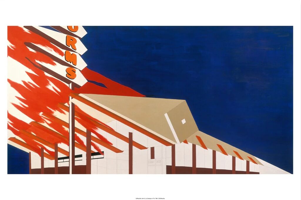 Ed Ruscha, Norm's, La Cienega, On Fire, ca. 2012