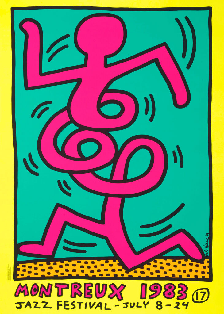 Keith Haring, Montreux Jazz Festival Poster, 1983