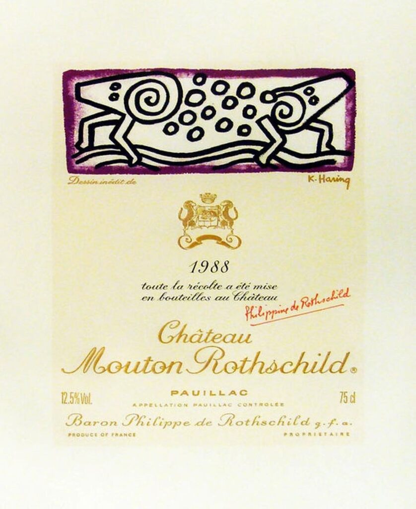 Keith Haring, Chateau Mouton Rothschild, 1988