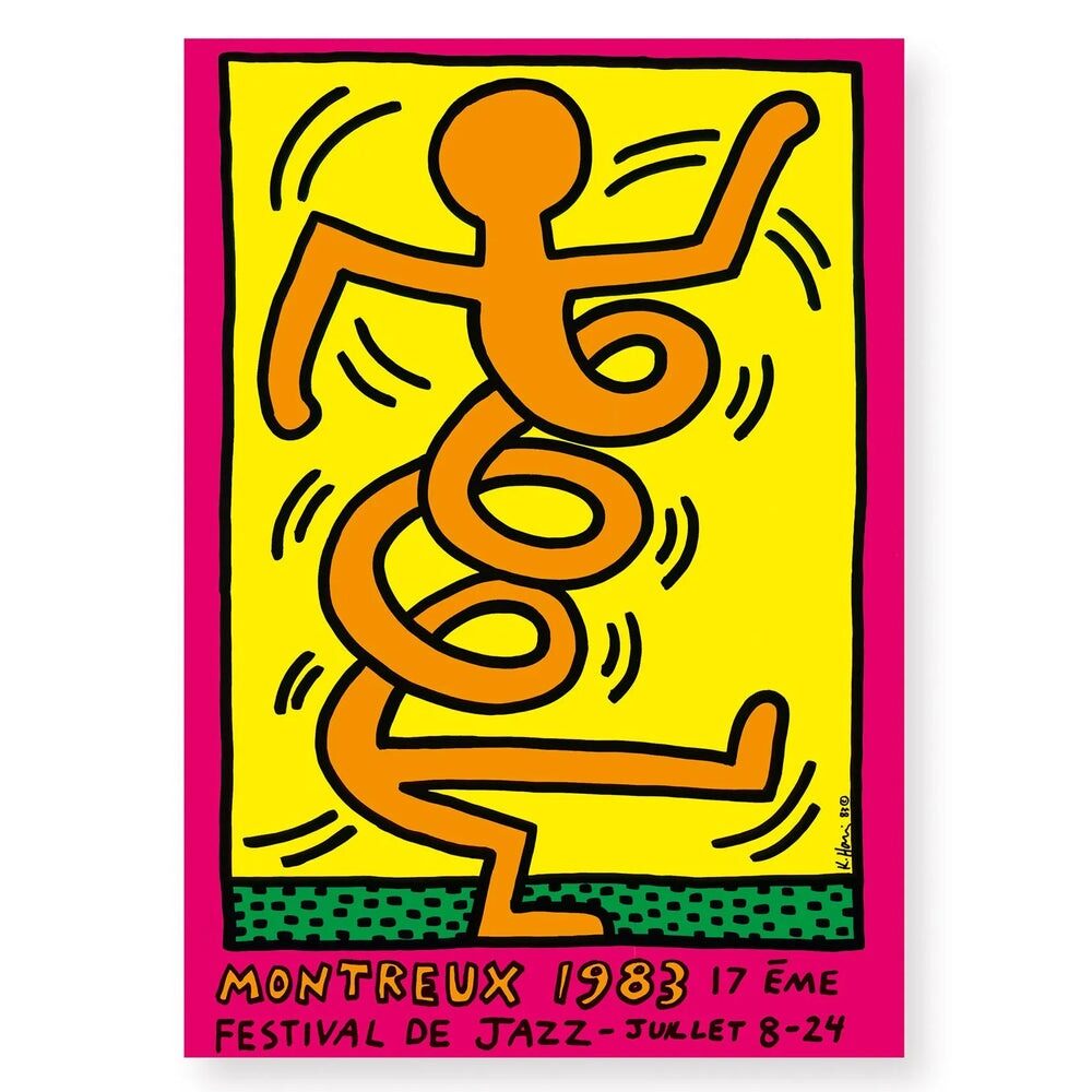 Keith Haring, Montreux Jazz Festival, 1983 (Orange), 1983