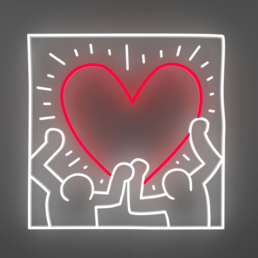Radiant Heart Neon Sign, image 1
