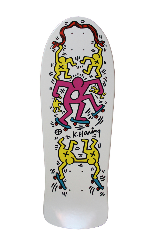Keith Haring, Original 1986 Pop Shop skateboard deck, 1986
