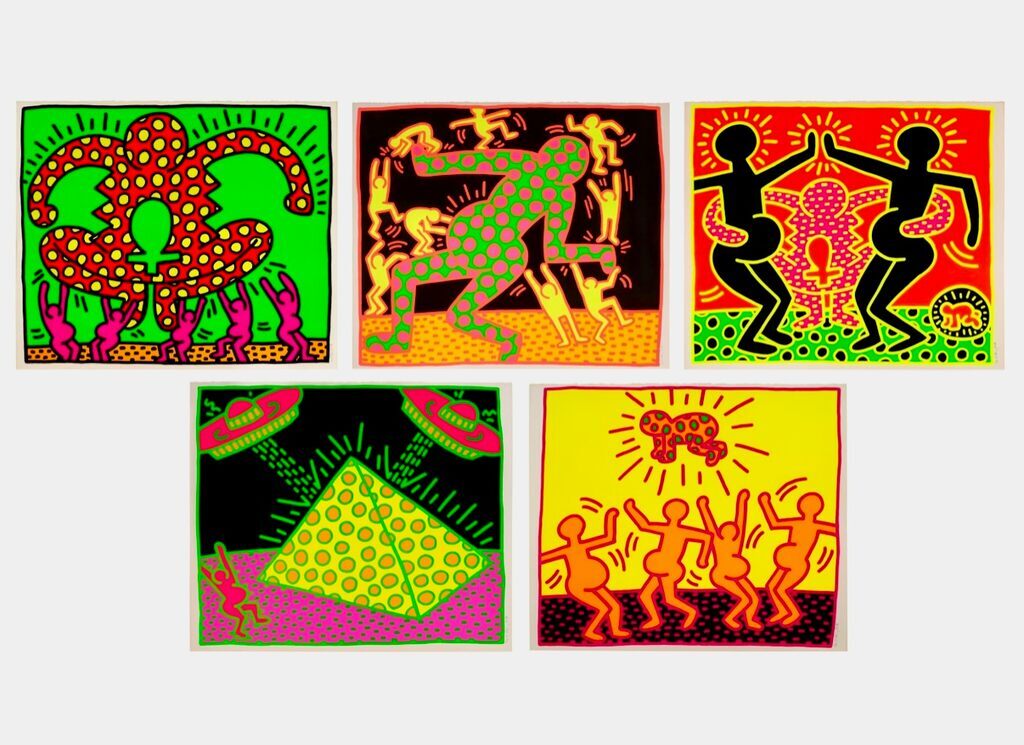 Keith Haring, Fertility Suite (complete matching set), 1983