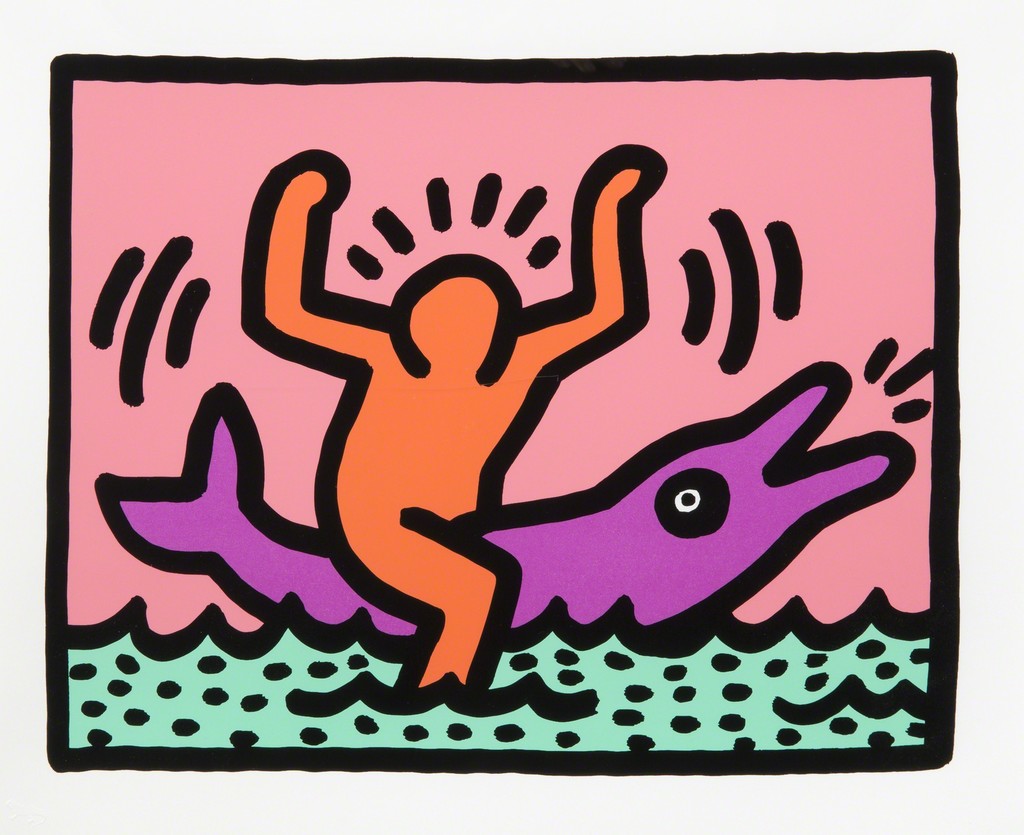 Keith Haring, Untitled VB, 1989