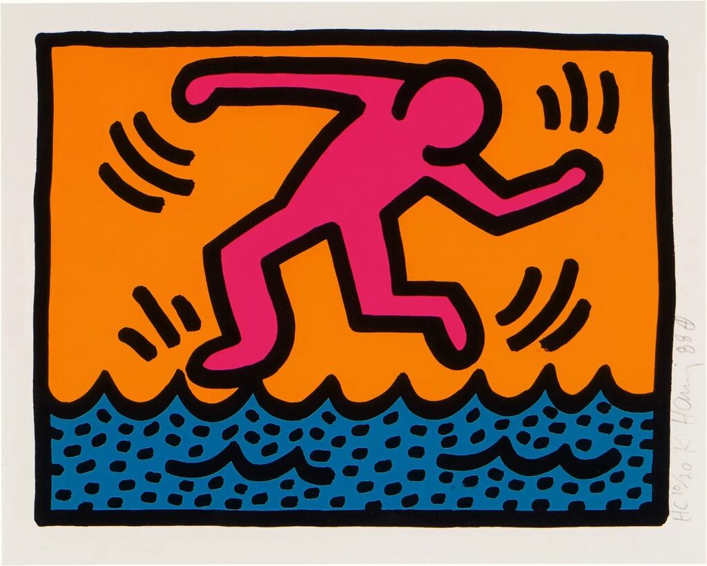 Keith Haring, POP SHOP II: ONE PLATE, 1988