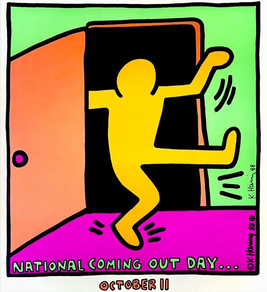 Keith Haring, National Coming Out Day . . ., 1988